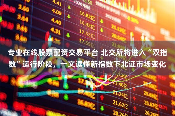 专业在线股票配资交易平台 北交所将进入“双指数”运行阶段，一文读懂新指数下北证市场变化